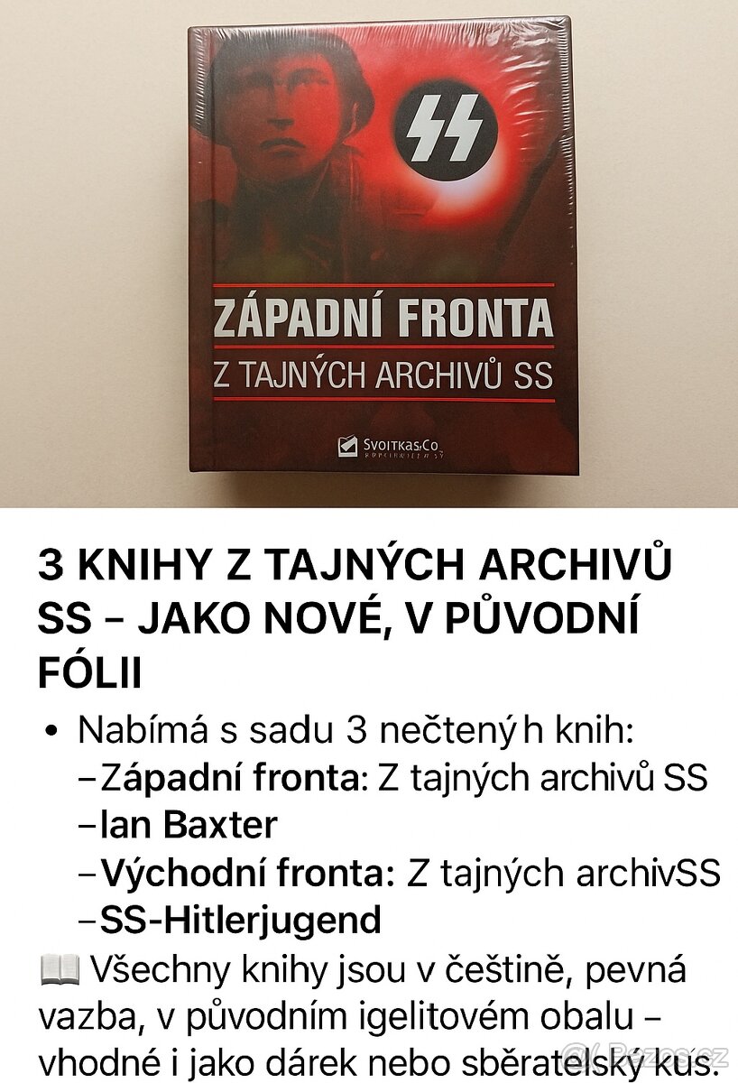 3 knihy z tajných archivů SS – jako nové, v původní fólii
