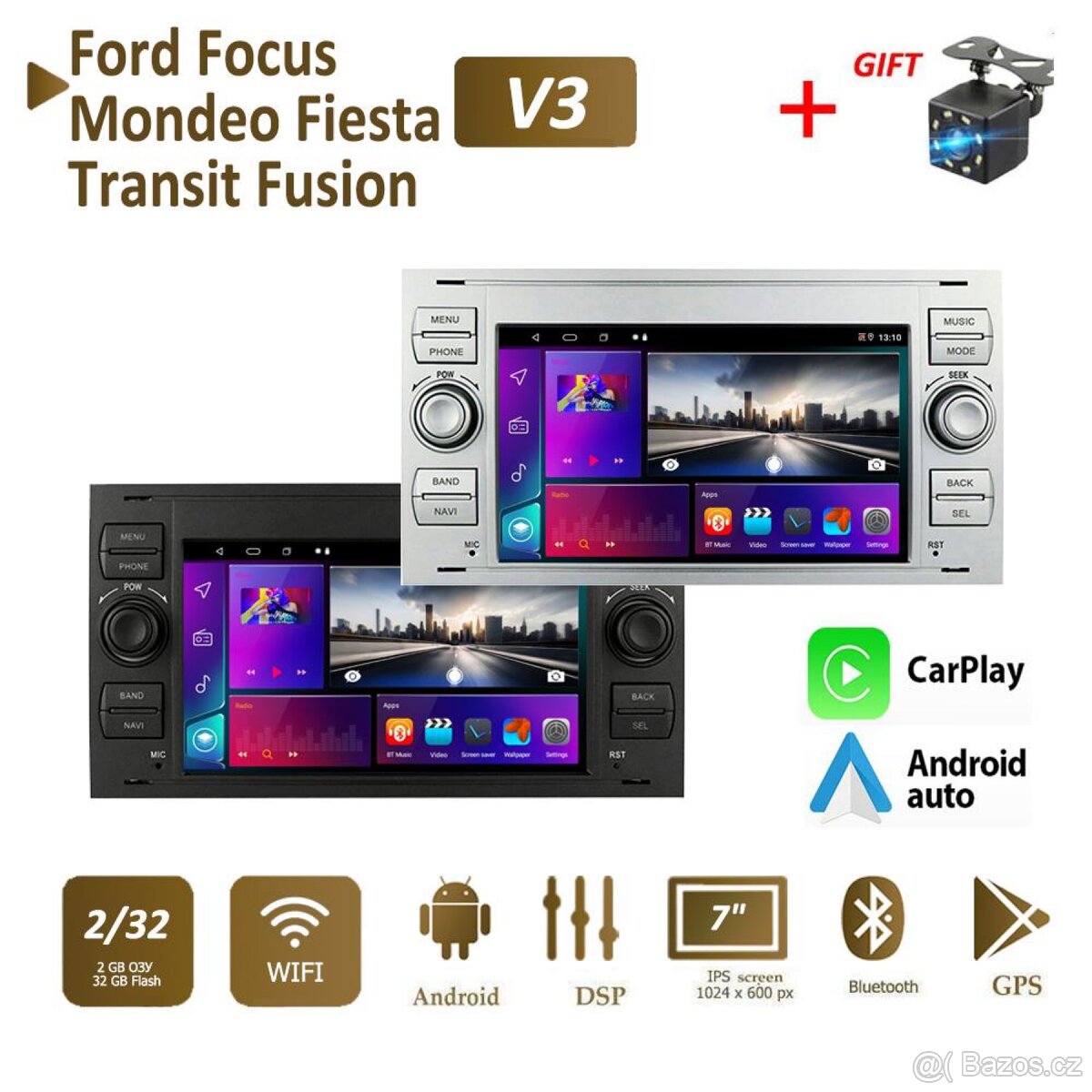 Autoradio ford focus,fiesta 2+32 ANDROID 13