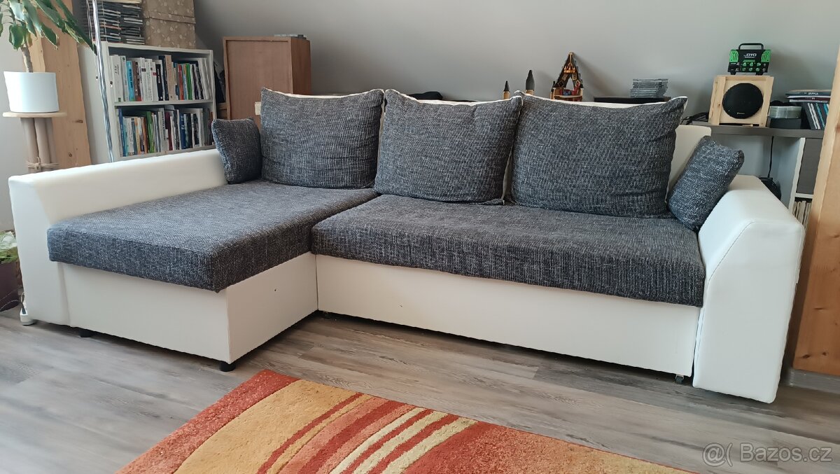 Sedací souprava rozkládací 240×140 cm s velkým prostorem