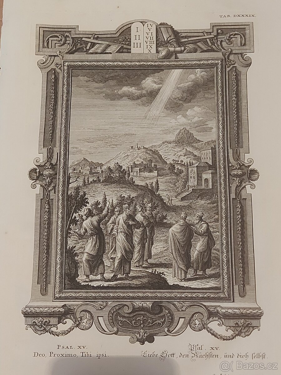 rytina, grafika, mědiryt, Bible, 18. století