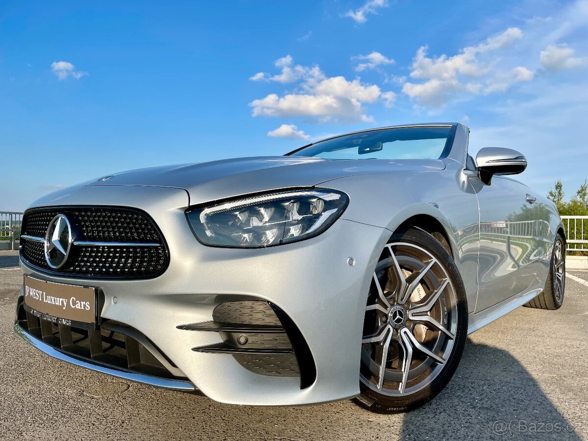 E 220d Cabrio AMG, záruka MB do 2026, AIRCAP, AIRSCARF, 19"