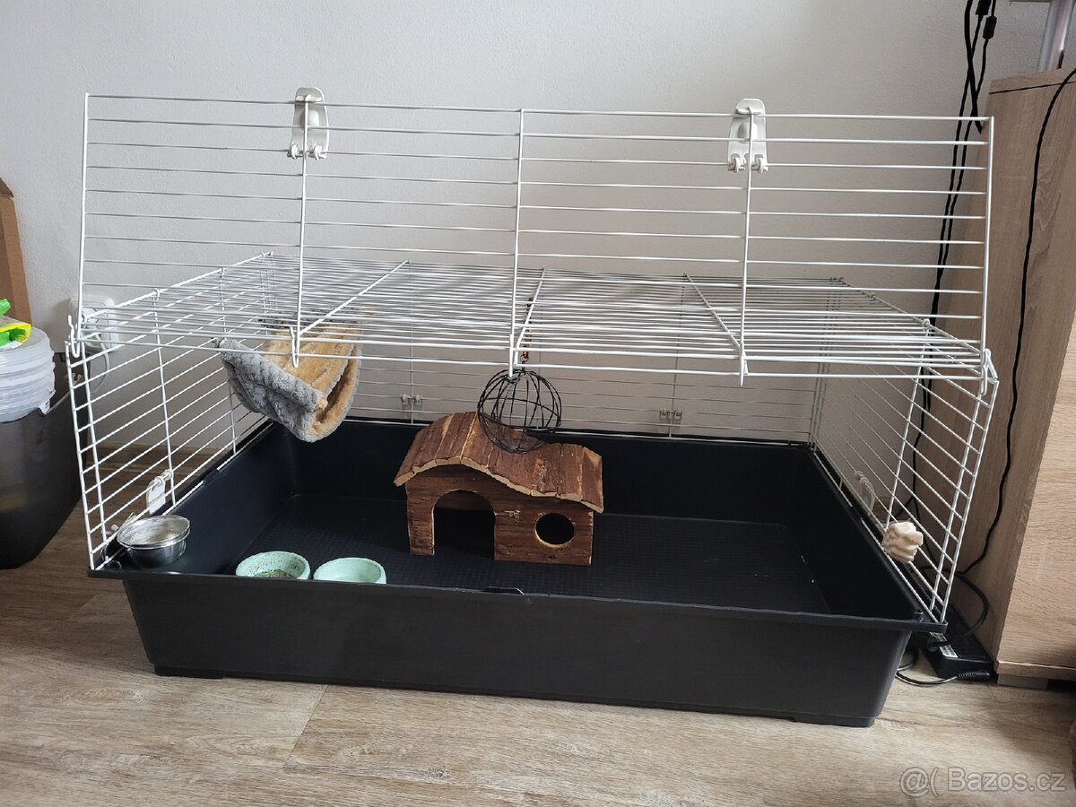 Klec pro hlodavce s vybavením