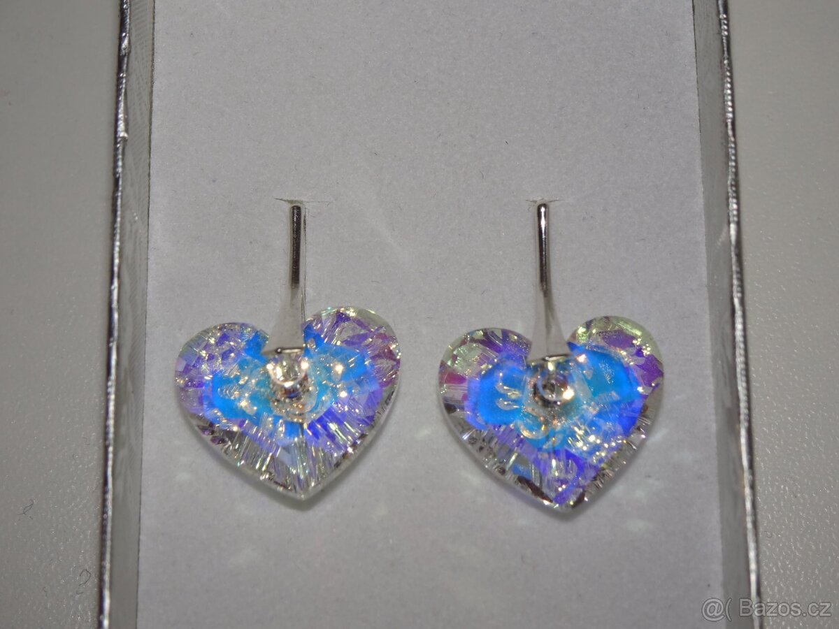 Ag 925 Náušnice  Crazy 4 You Heart