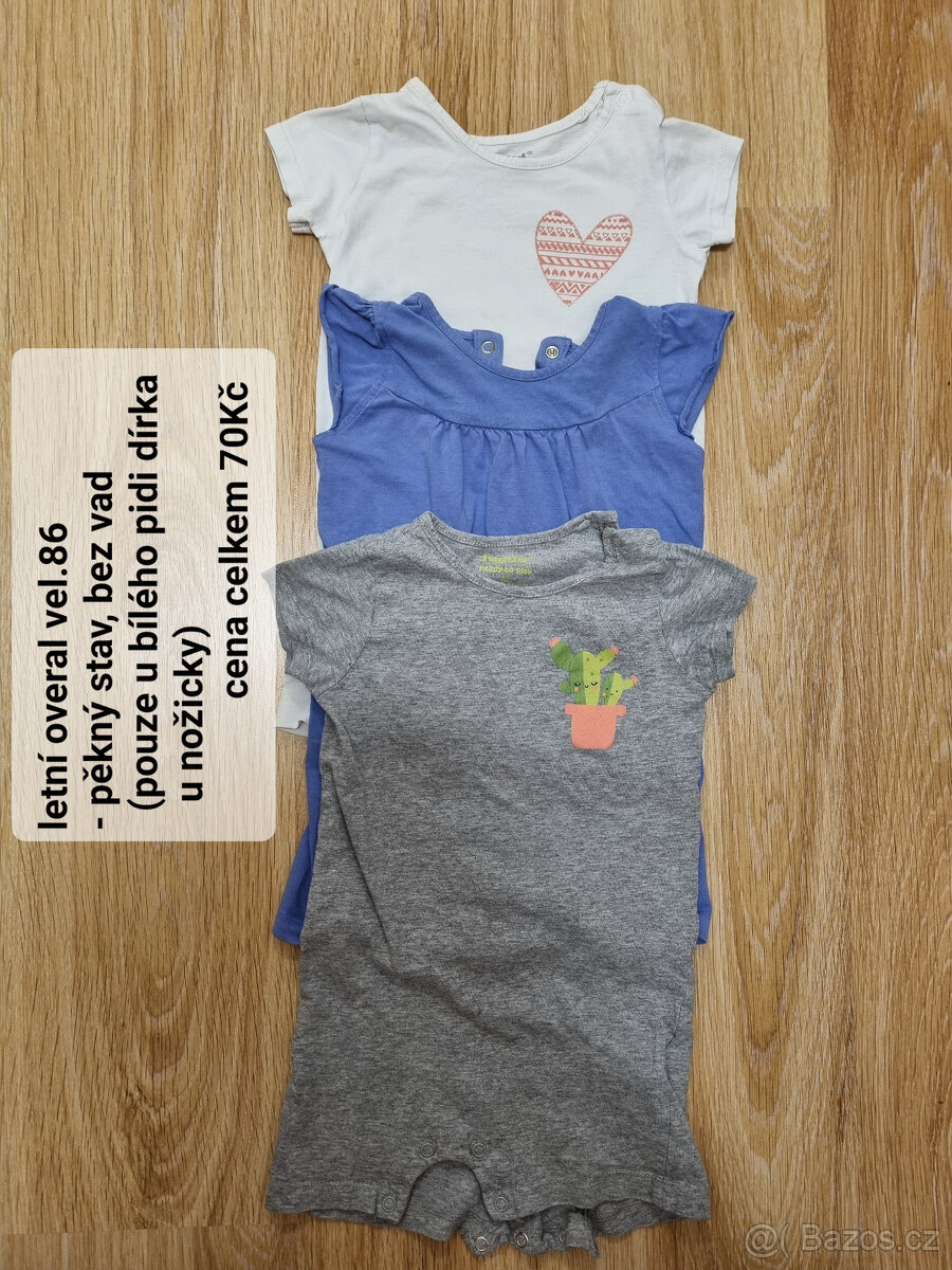 detske overaly - letní vel. cca 86/92