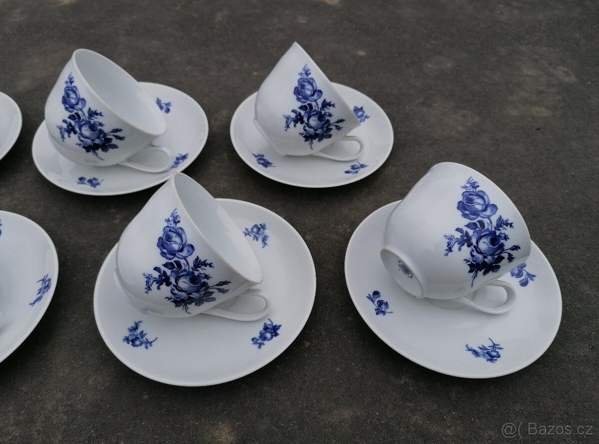 Predám porcelánová sada Modrá ruža