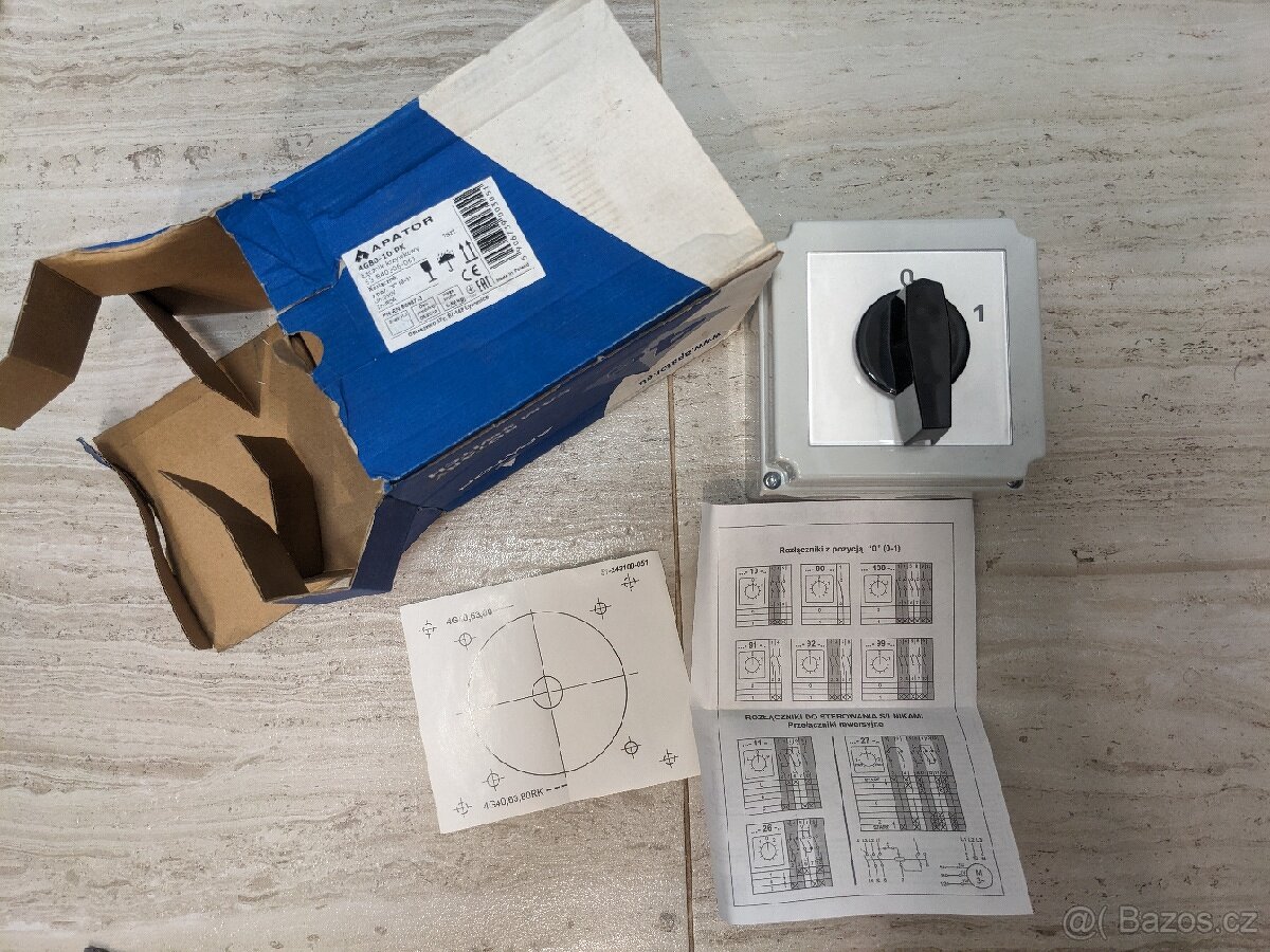 Vačkový spínač 690V/80A