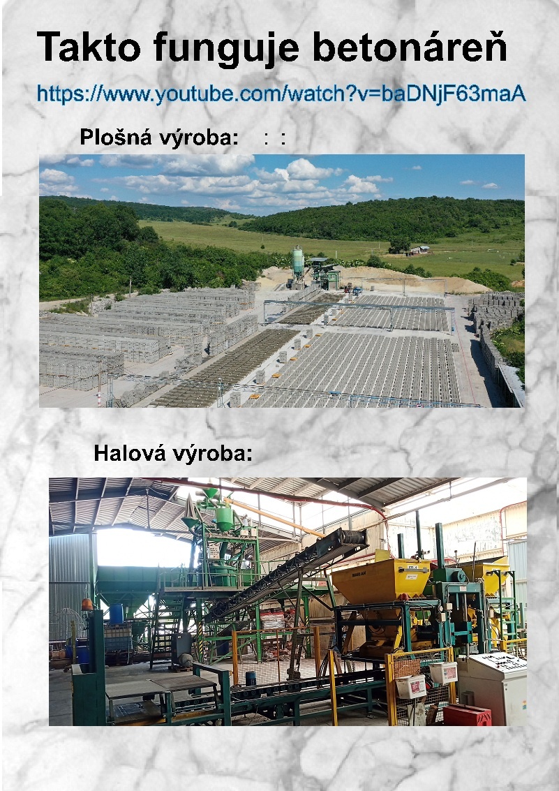Betonárka - výrobné stroje