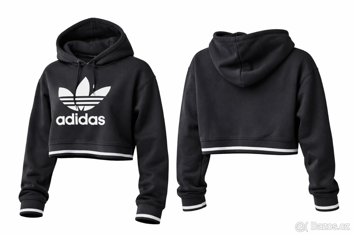 CROP TOP MIKINA -ADIDAS- M/L, 38/40..