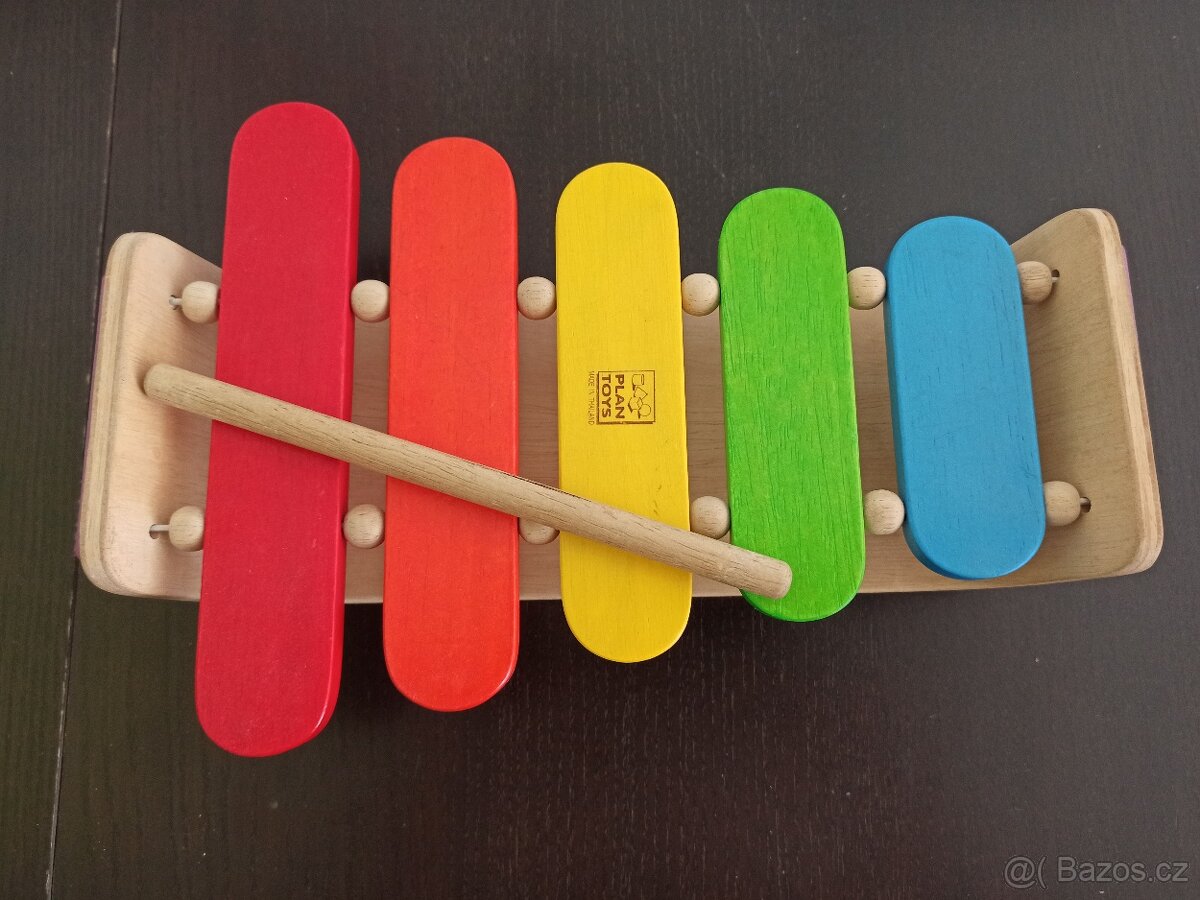 Dřevěný xylofon plan toys