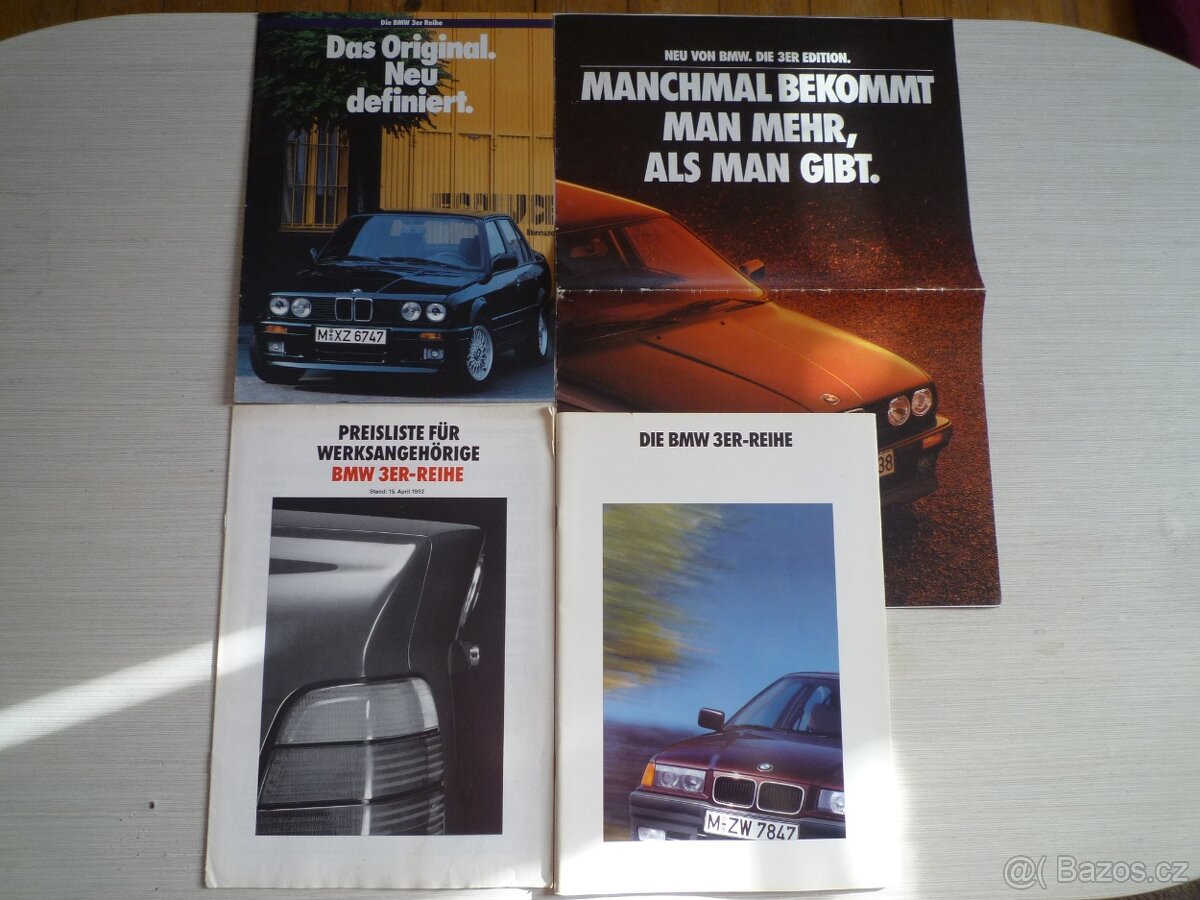 Prospekty a katalogy BMW řady 3, 5, 7...