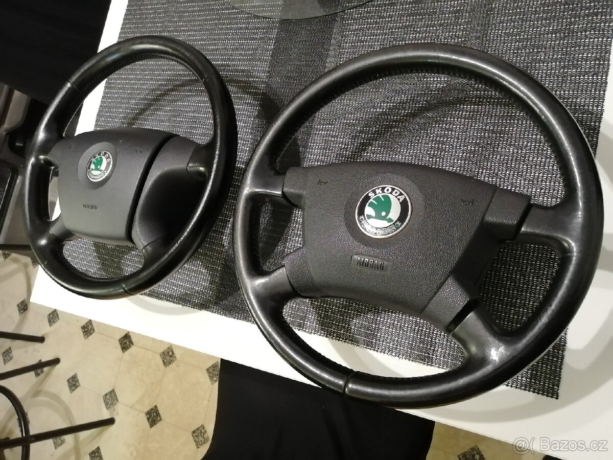 Kožený volant Fabia 1