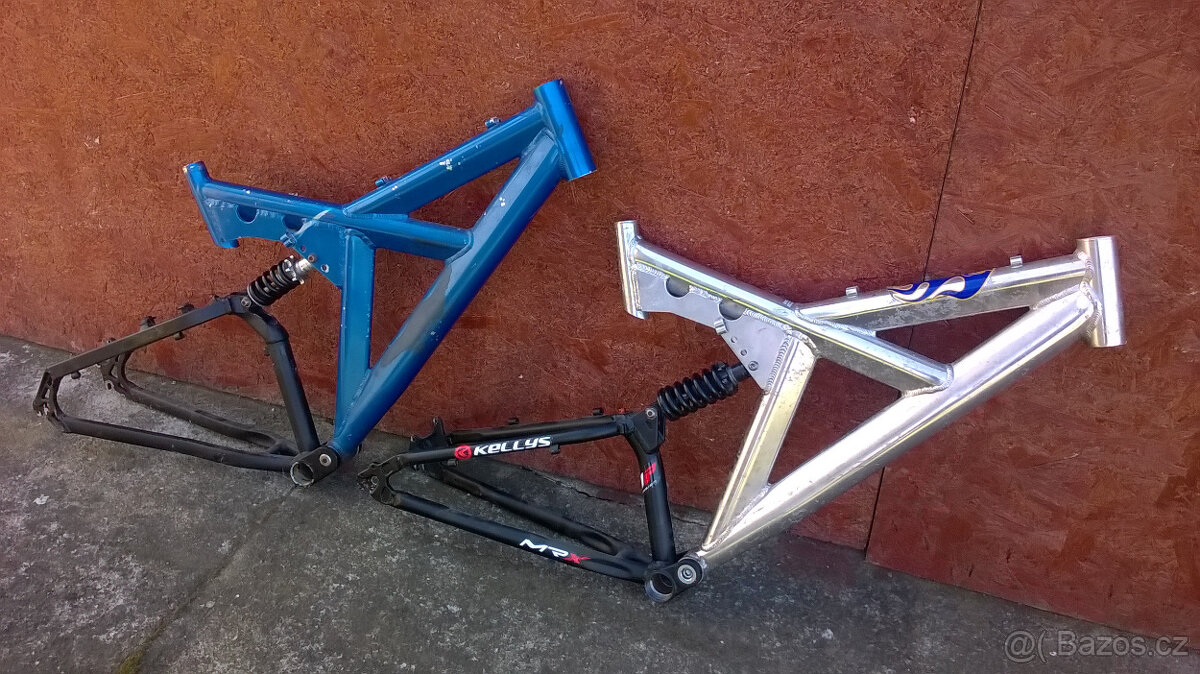 2x celoodpružený rám, Al, 18" na ráfky 26"