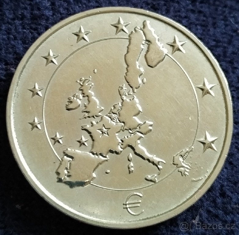 1 Frank / EURO (Belgie)-zkušební odražek "R"