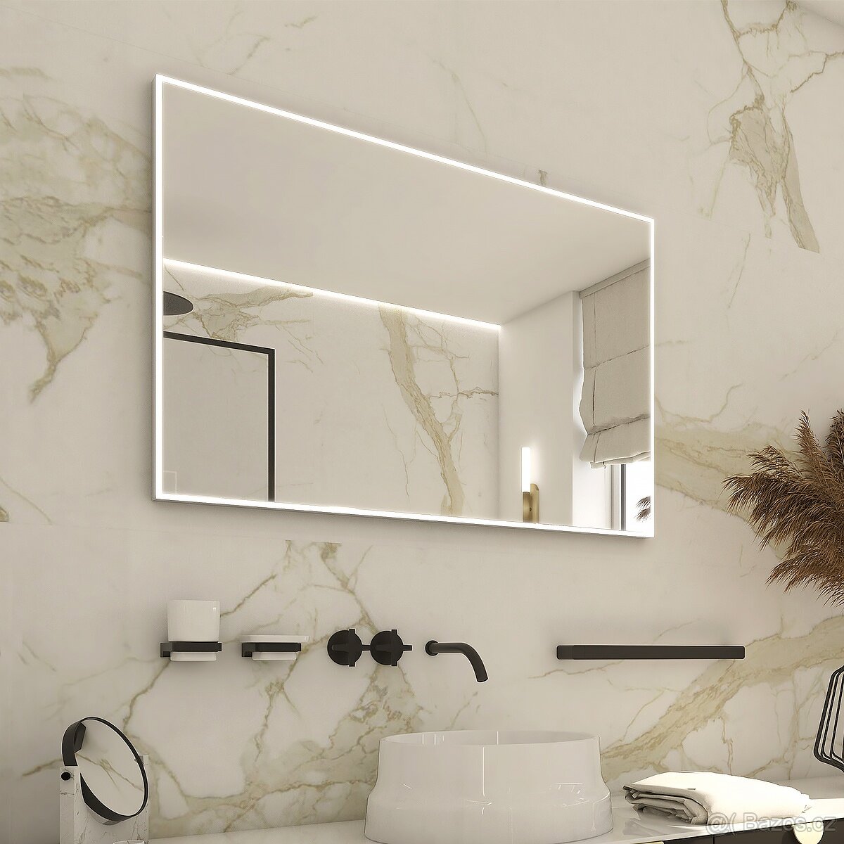 LED ZRCADLO 800x700 s dotykovým senzorem