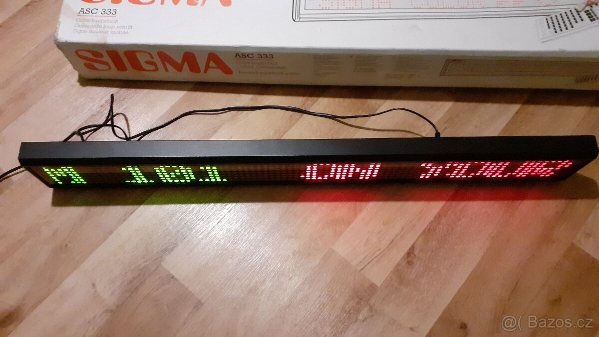 Běžící text Sigma 333 led text