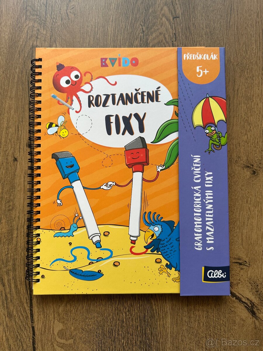 Roztančené fixy Grafomotorická cvičení 5+