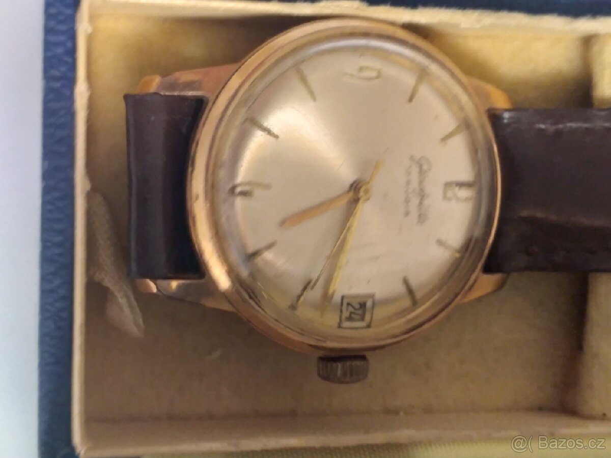 Hodinky GUB Glashütte s krabickou a paragonem
