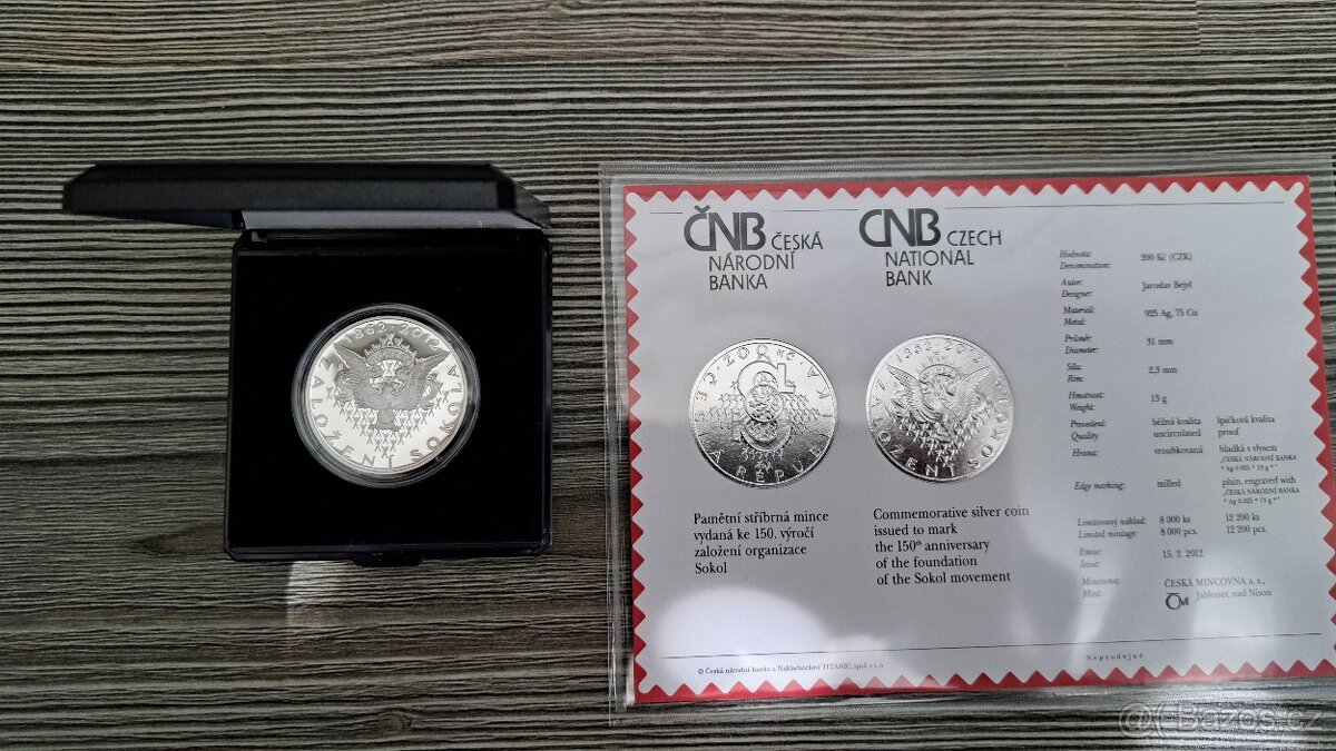 ČNB - 150. výročí založení organizace Sokol - PROOF