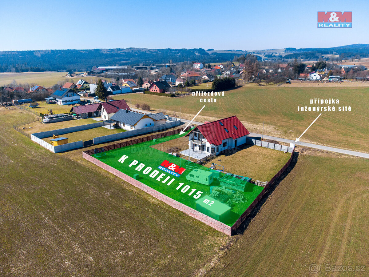Prodej pozemku k bydlení, 1015 m², Bohuňov