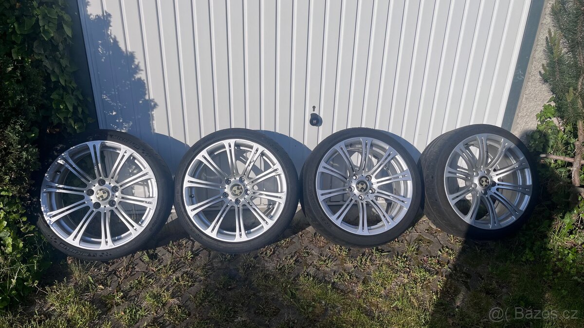 Alu disky BMW M3, s pneumatika Michelin pilot R19