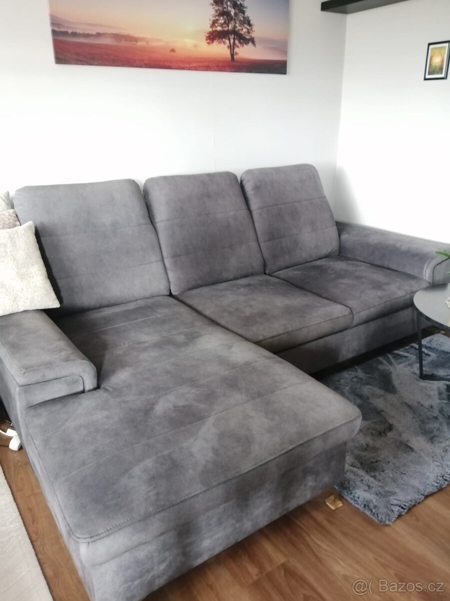 Rozkládací rohová sedačka