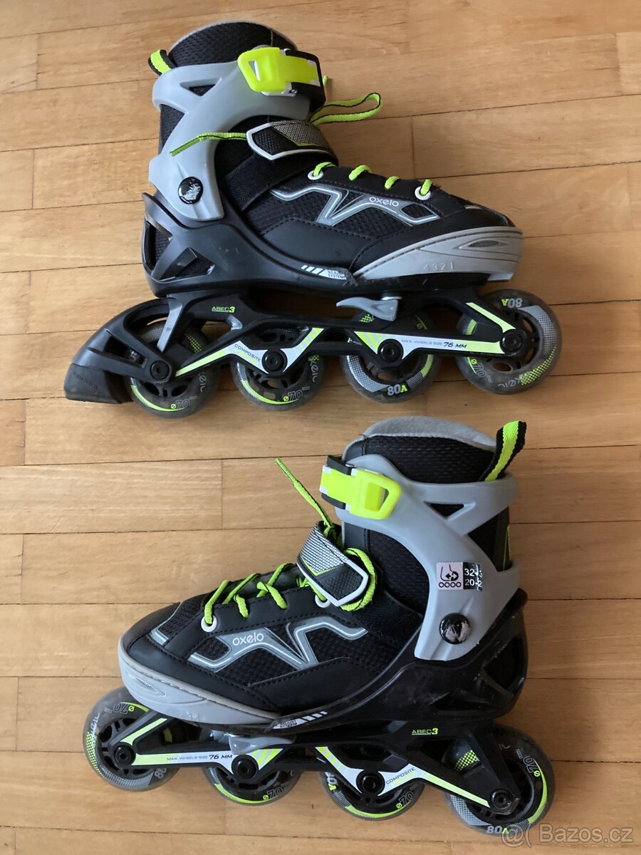 Inliny dětské, vel. 32-35 (Decathlon)