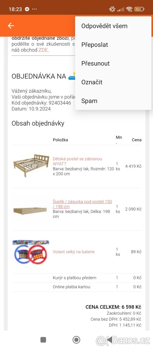 Šuplík pod postel