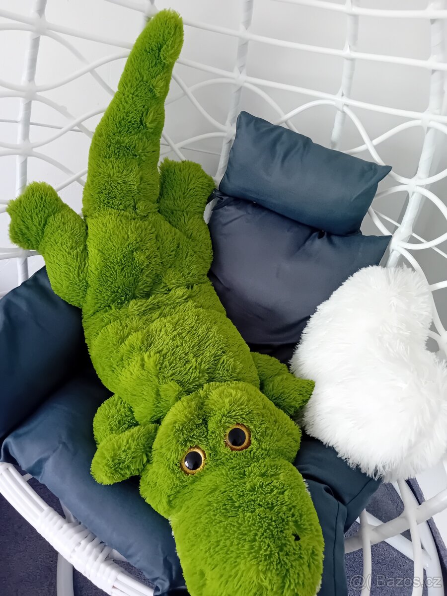 Plyšový velký krokodýl