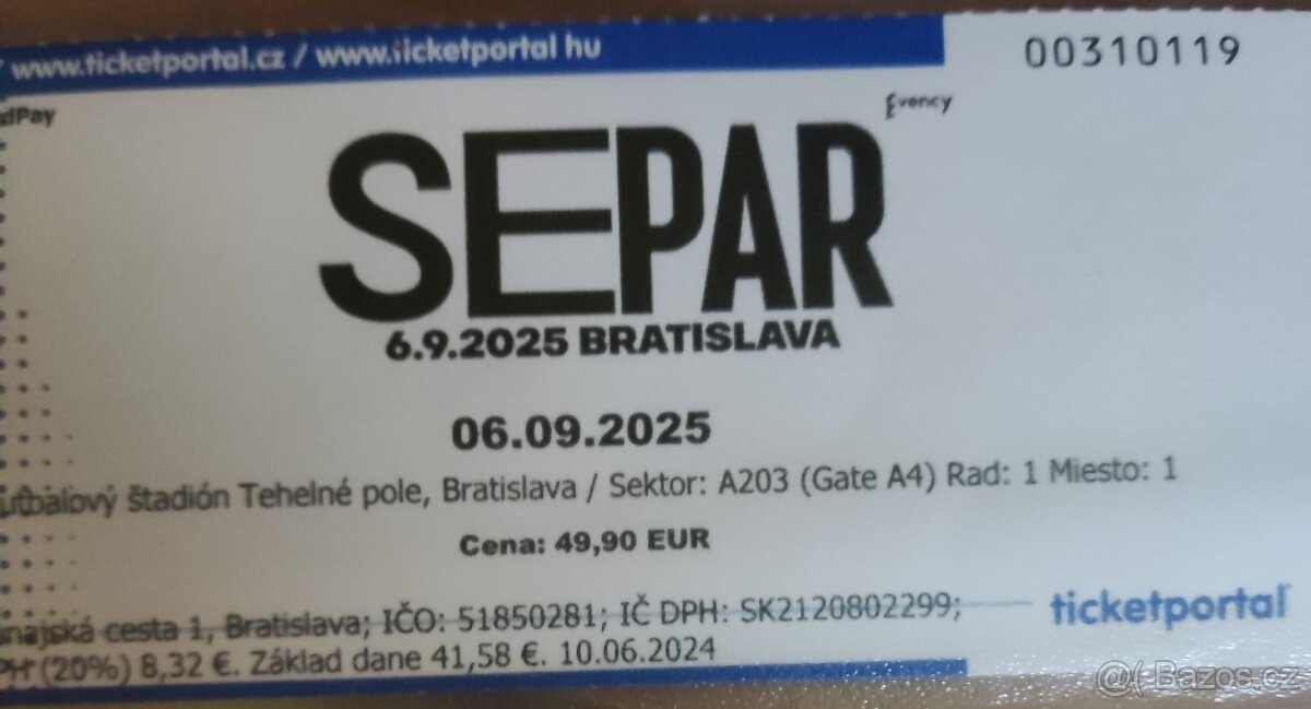 Separ - Tehelné pole