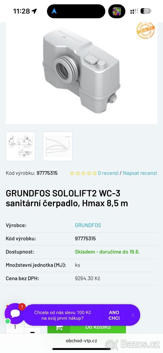 Sanitární čerpadlo