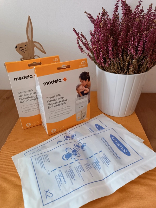 Sáčky na mateřské mléko Medela a Lansinoh
