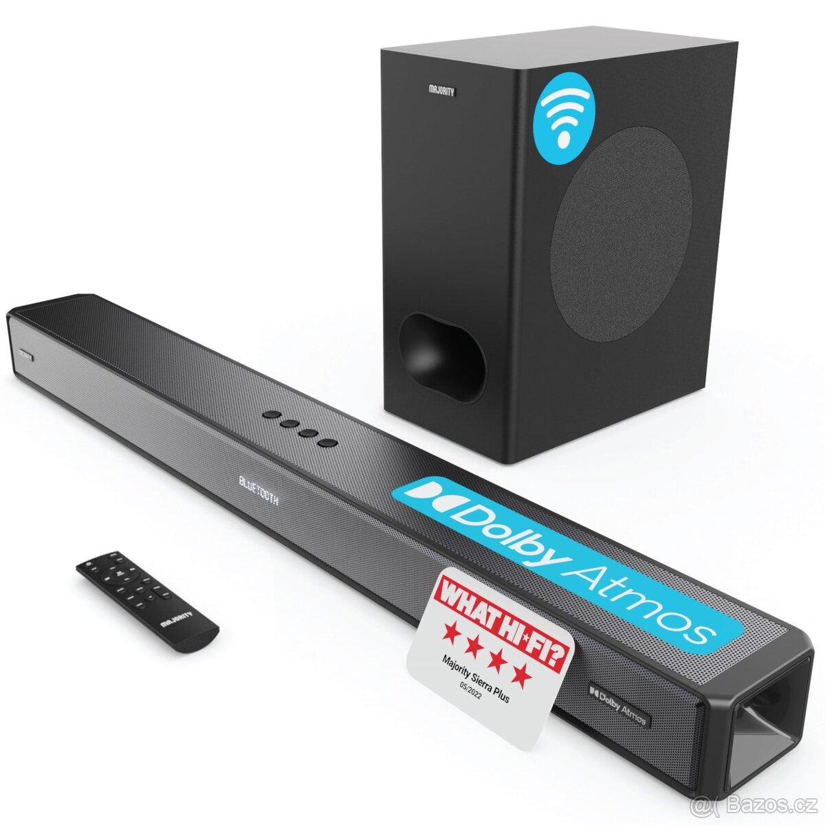 Soundbar Majority Sierra Plus, Dolby Atmos 2.1.2 400W