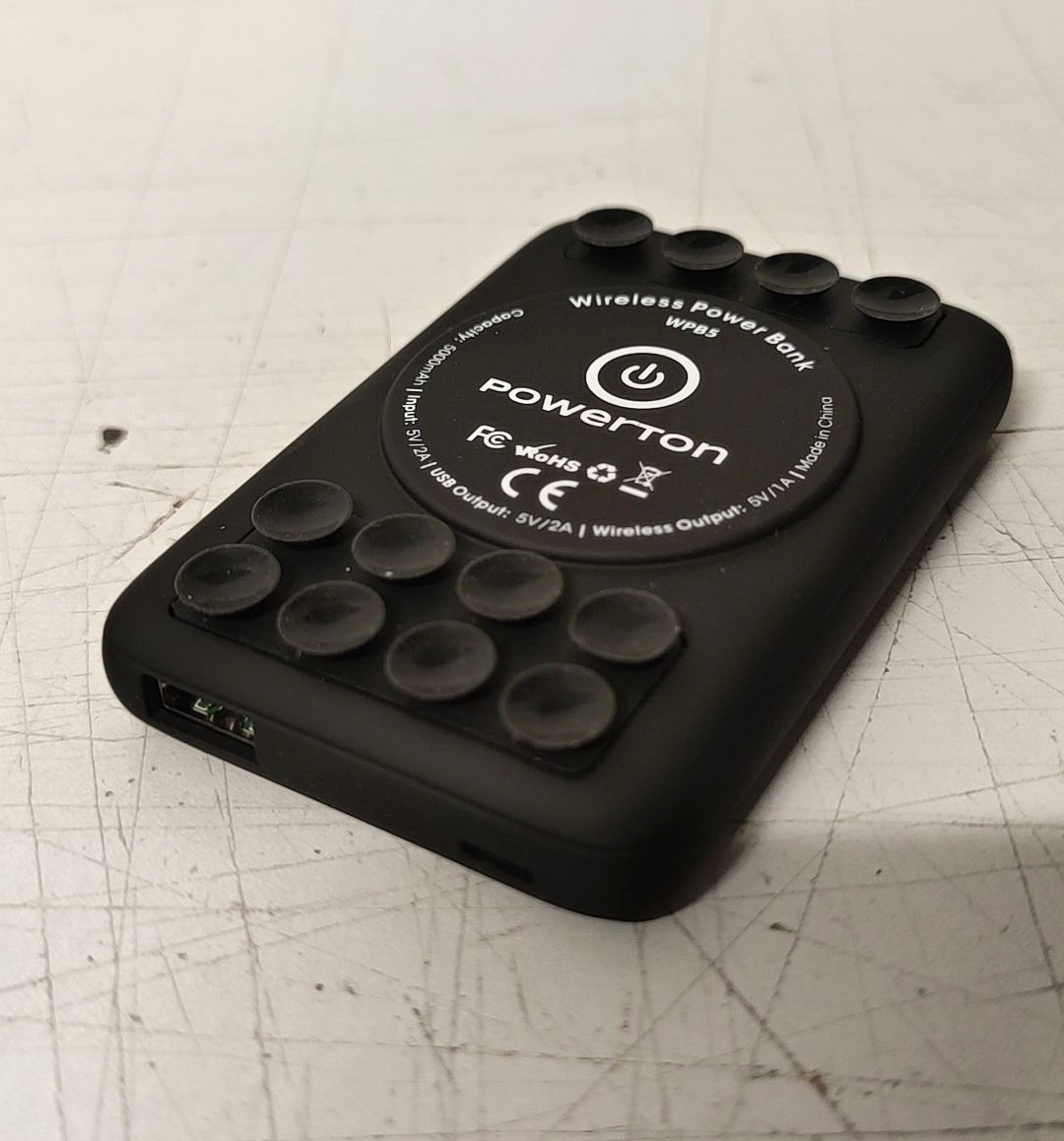 powerbanka Powerton 5 000mAh bezdrátová