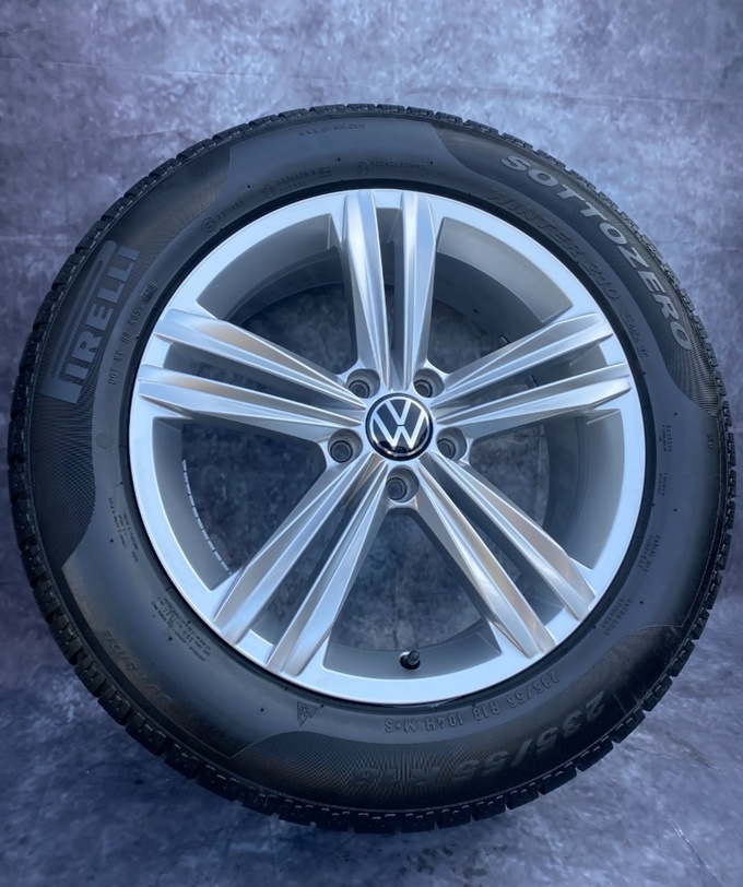 Originální ALU kola 5x112 VW Tiguan 235/55/18 TOP STAV