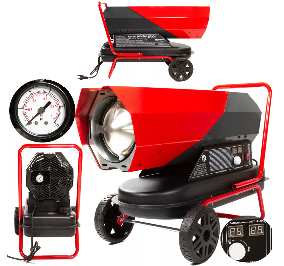 NOVÉ výkonné naftové topidlo 40 KW, 720 m3/h