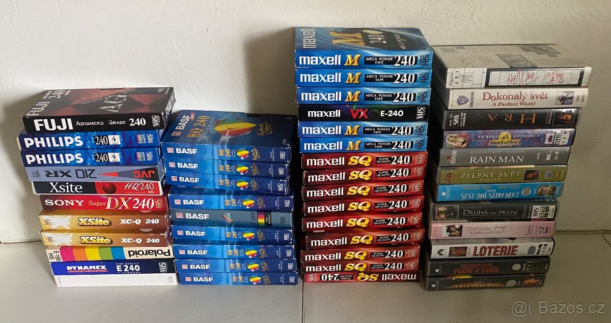 VHS VIDEOKAZETY - 47 ks