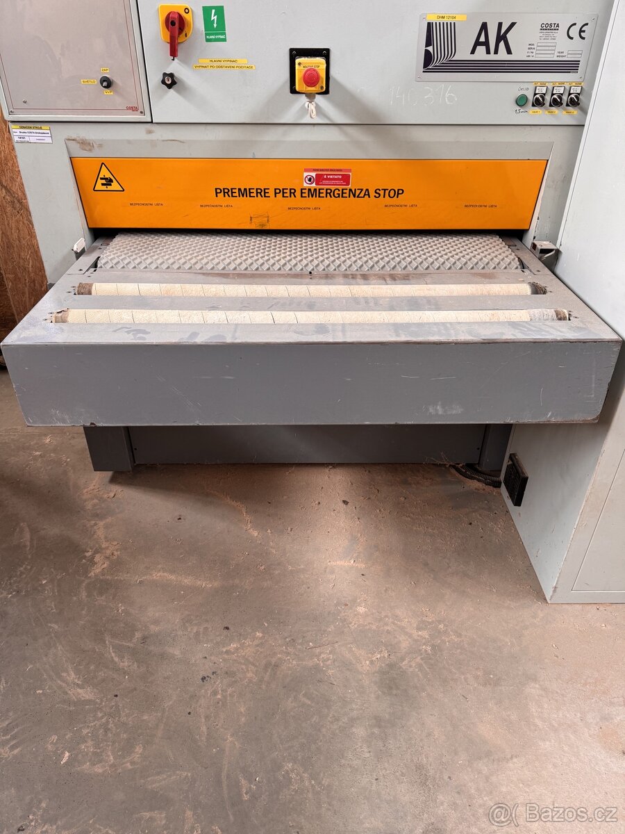 Prodloužení stolu širokopásová bruska