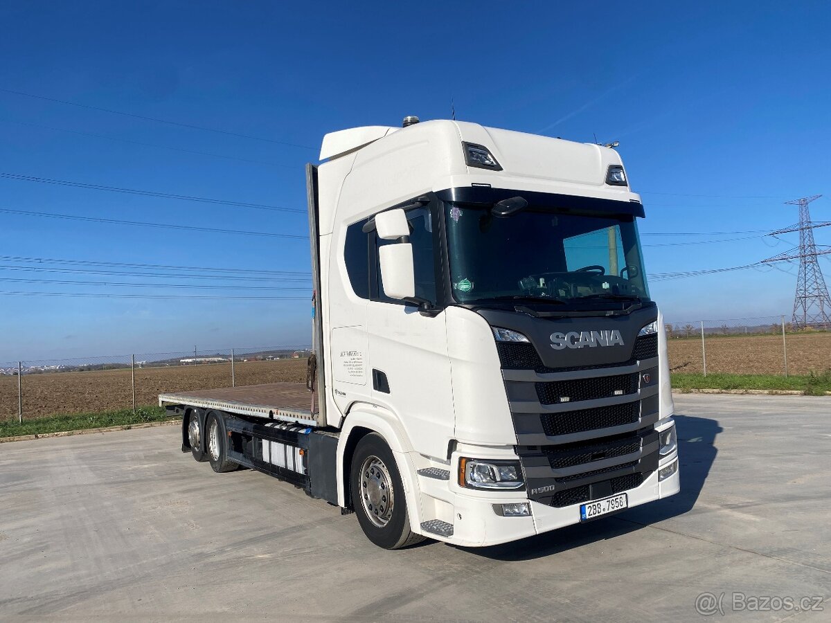 SCANIA R500 6x2 tandem plato + vlek