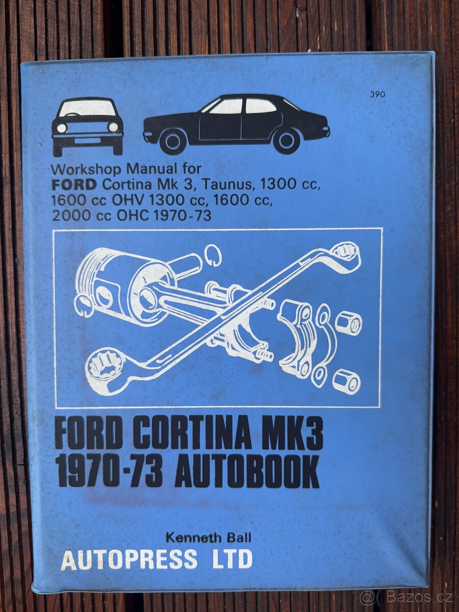 FORD CORTINA TAUNUS mk3 originální montážní manual servisní