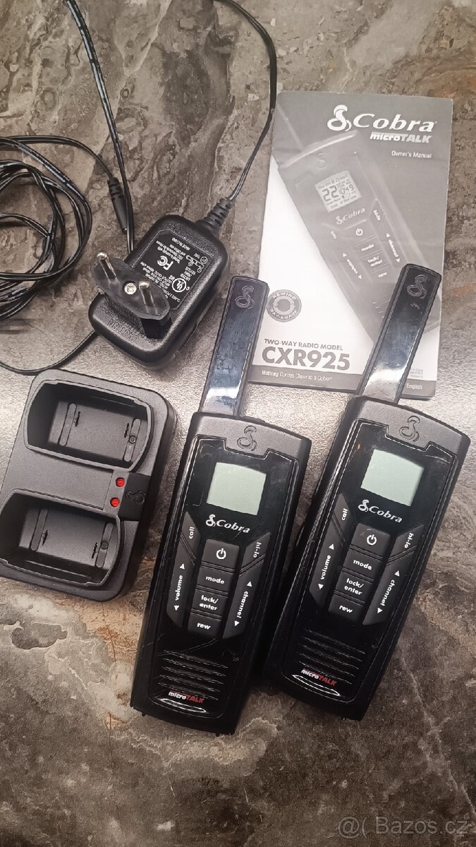 Vysílačky Cobra Microtalk cxr925 (dosah 56 km)