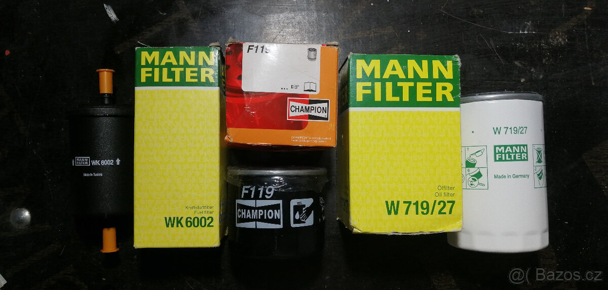 olejový filtr a palivový filtr