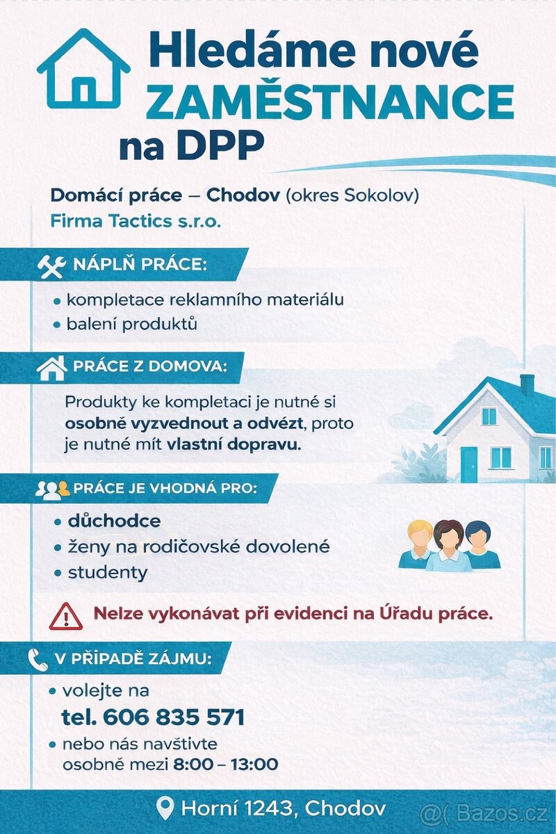 Práce na DPP - kompletace materiálů