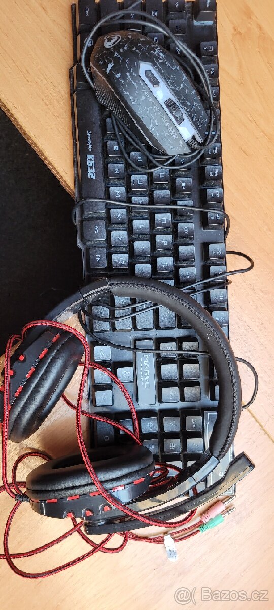 Klávesnice s myší a headsetem Marvo CM370