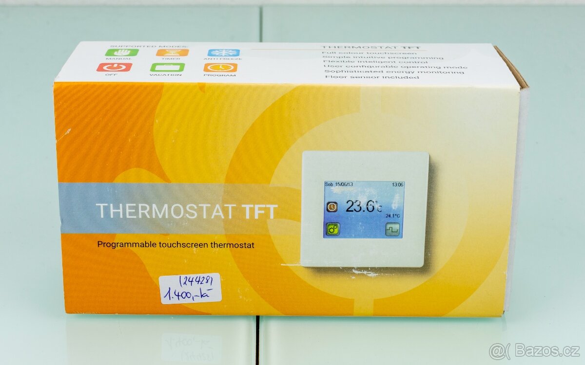 Nový programovatelný dotykový termostat FENIX TFT