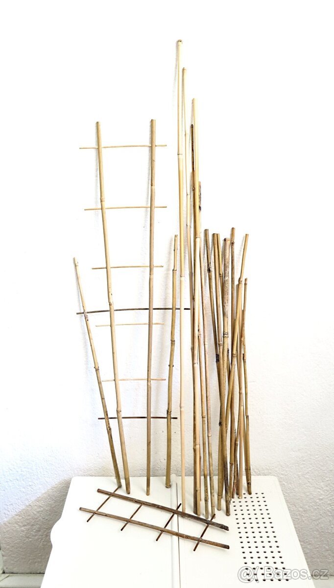 Bambusové tyče a opory k rostlinám