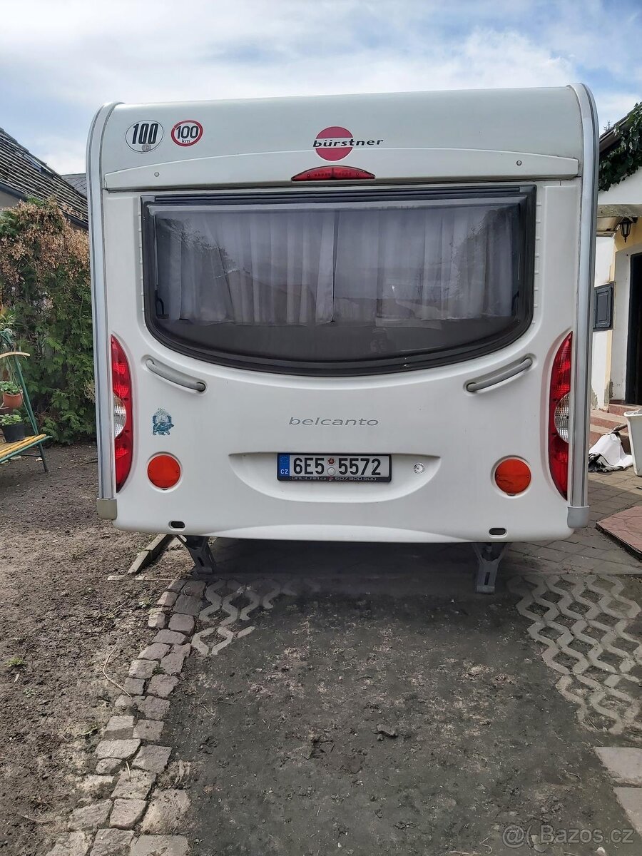 TOP obytný karavan Bürstner Belcanto (mover a předstan),