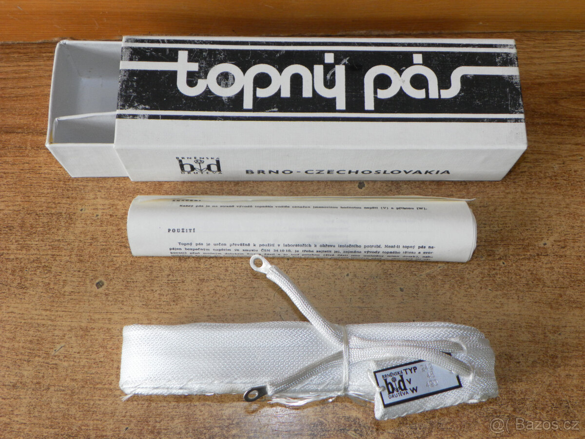 Laboratorní topný pás 2000 x 40 mm, 48 V, 420 W