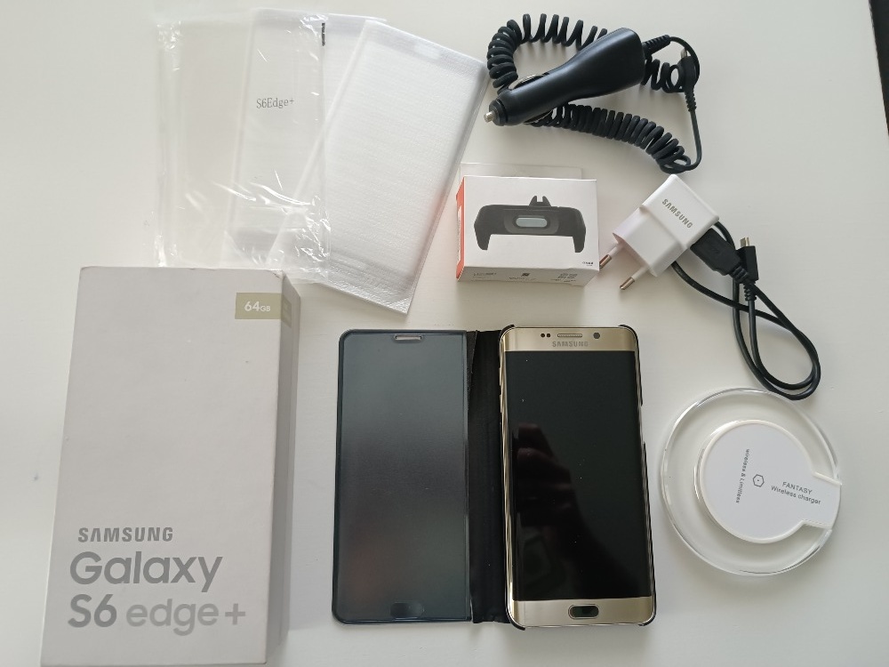 Samsung Galaxy S6 edge+ (G928F), 2x tvrzené sklo, pouzdro...