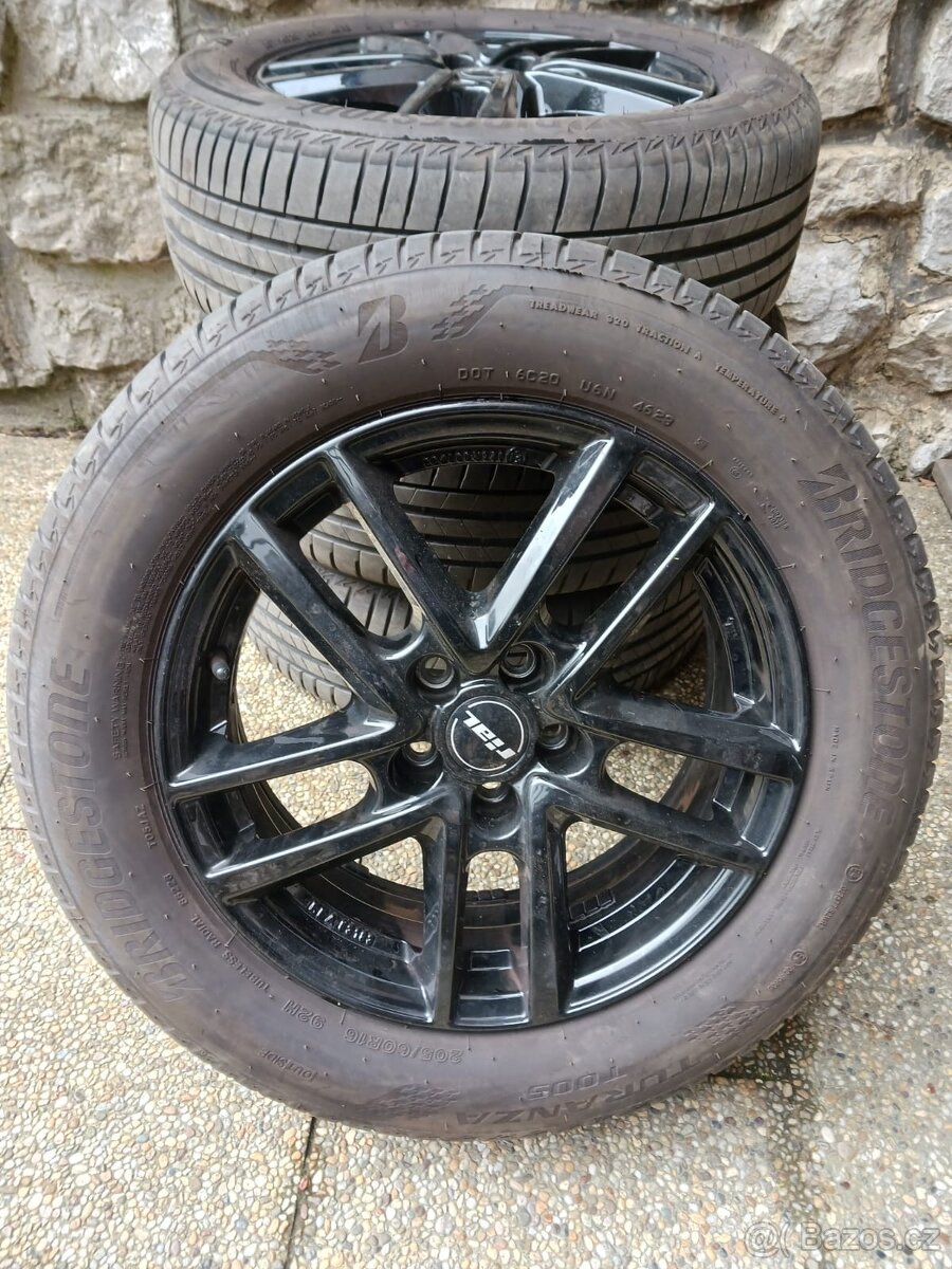205/60/R16 ALU-Letni BRIDGESTONE 1 ROK