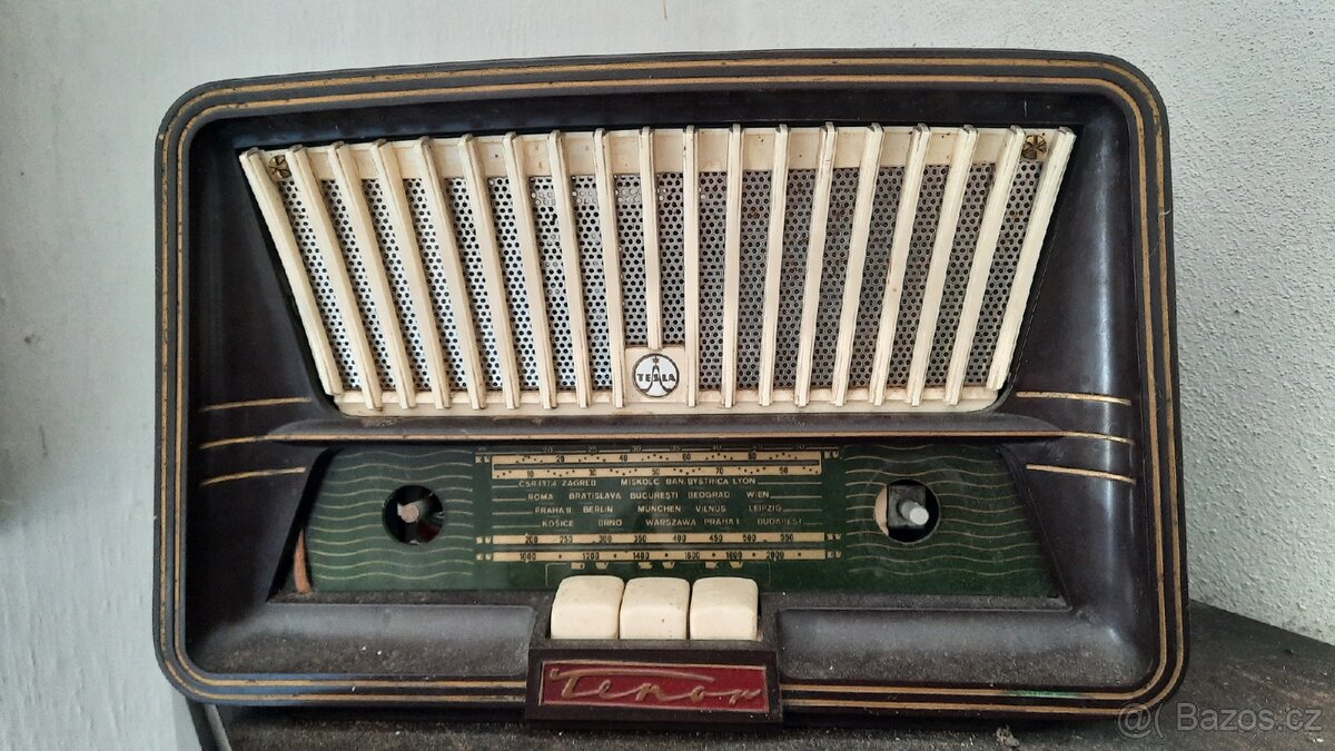 Staré rádio Tesla - zn Tenor